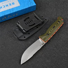 knivescollection™ bm15002-1 fixed-blade utility knife – s90v steel, g10 handle
