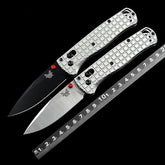 knivescollection™ bm535 folding utility knife – aluminum handle, m390 steel blade