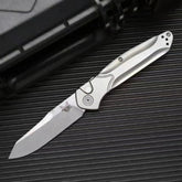 knivescollection™ bm9400bk osborne folding utility knife – gb-d2 blade, titanium handle