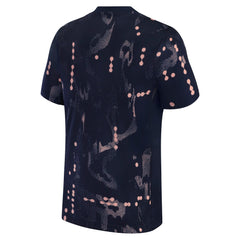 Nike Chelsea 2024 pre-match top in black with pink abstract dotted pattern on back