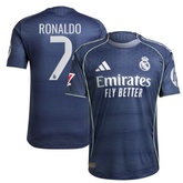 Cristiano Ronaldo 7 Real Madrid adidas 2025/26 Away Player Jersey - Blue
