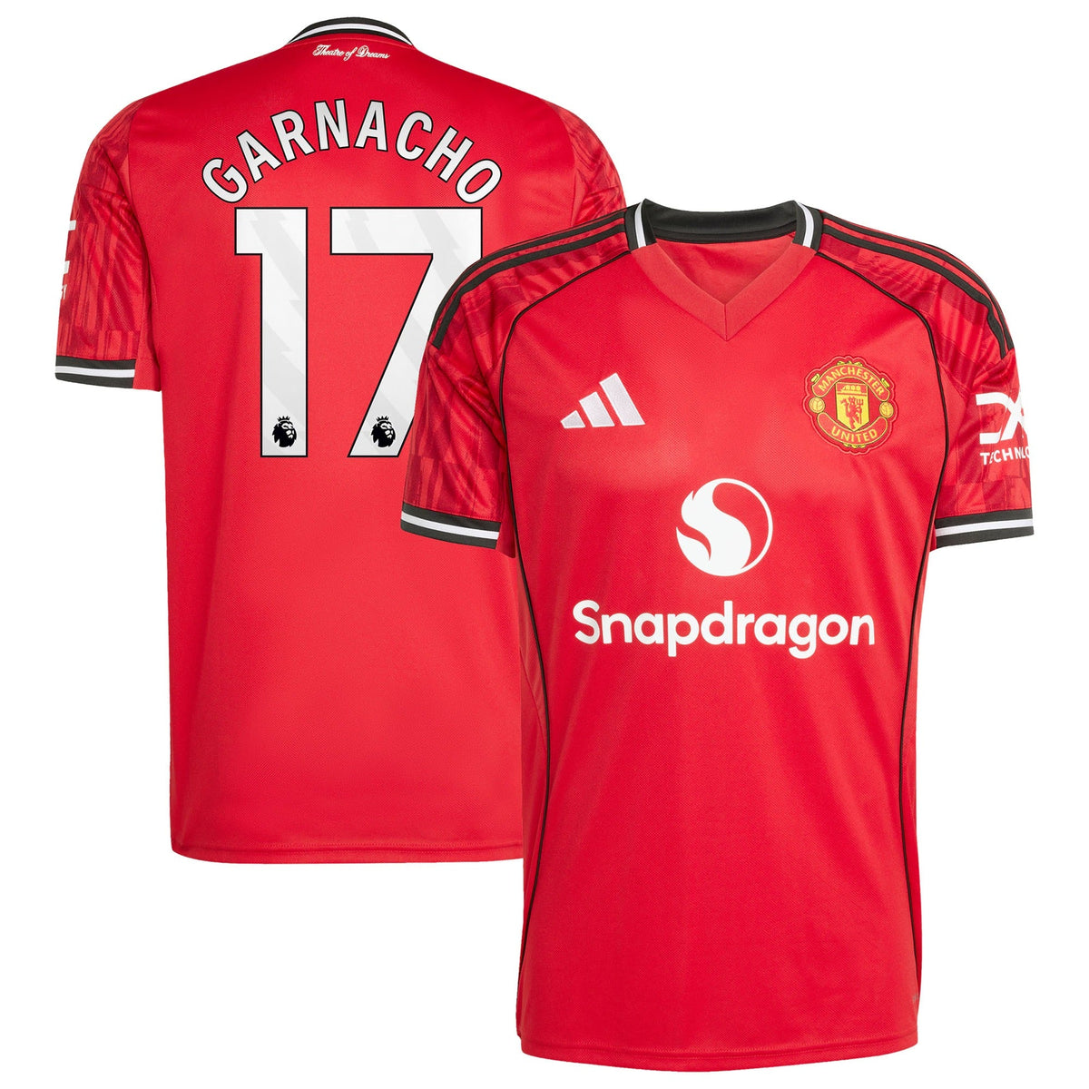 Alejandro Garnacho Manchester United adidas Home 2025/26 Player Jersey - Red