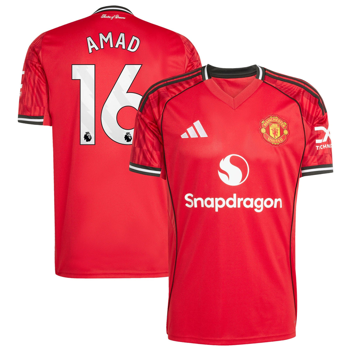 Amad Diallo Manchester United adidas Home 2025/26 Player Jersey - Red