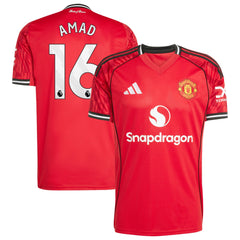 Amad Diallo Manchester United adidas Home 2025/26 Player Jersey - Red