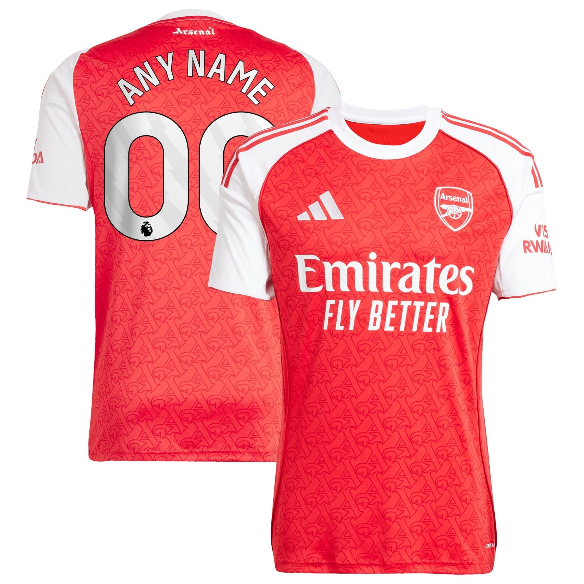 Arsenal adidas 2025/26 Home Custom Jersey - Red
