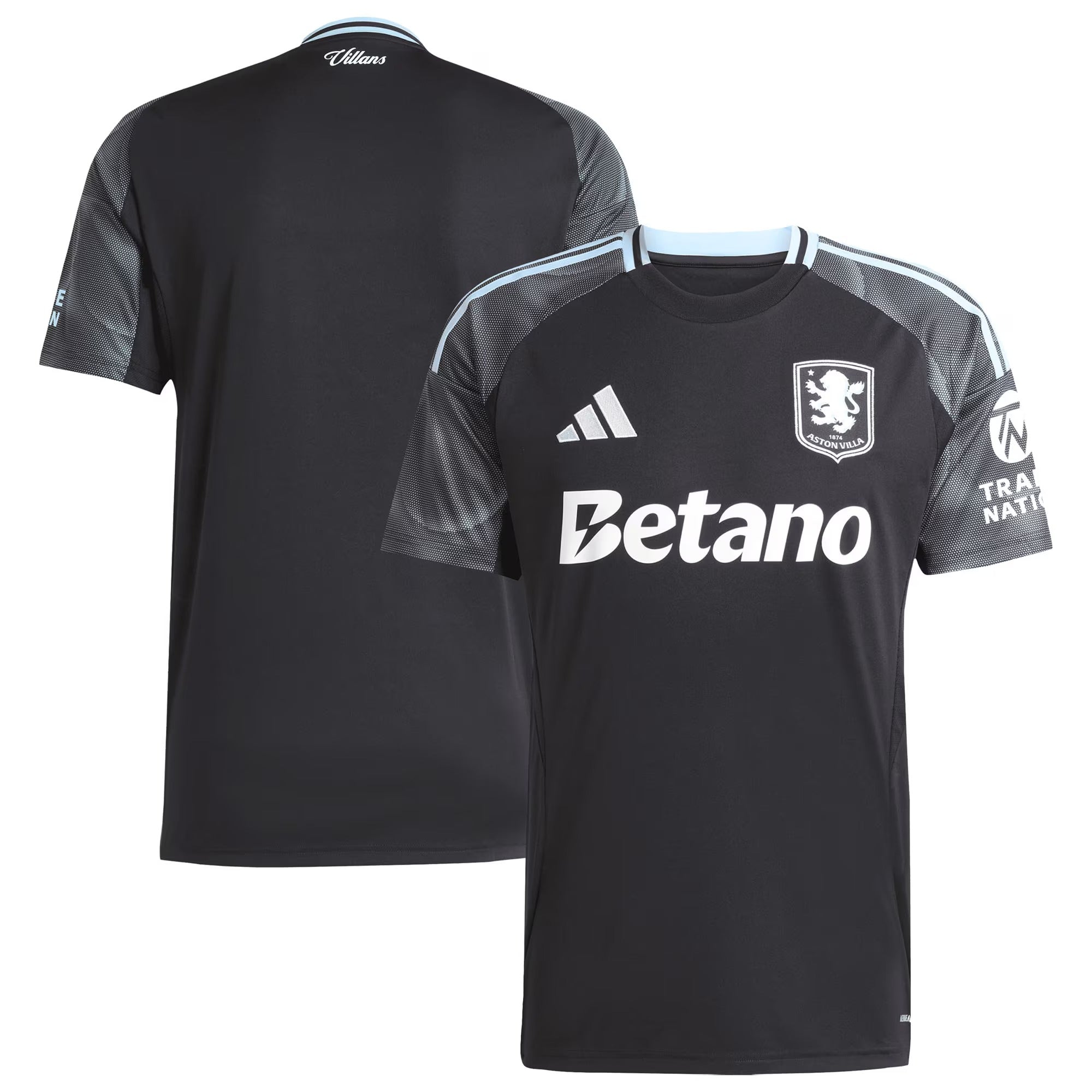 Aston Villa adidas 2025/26 Away Jersey - Black