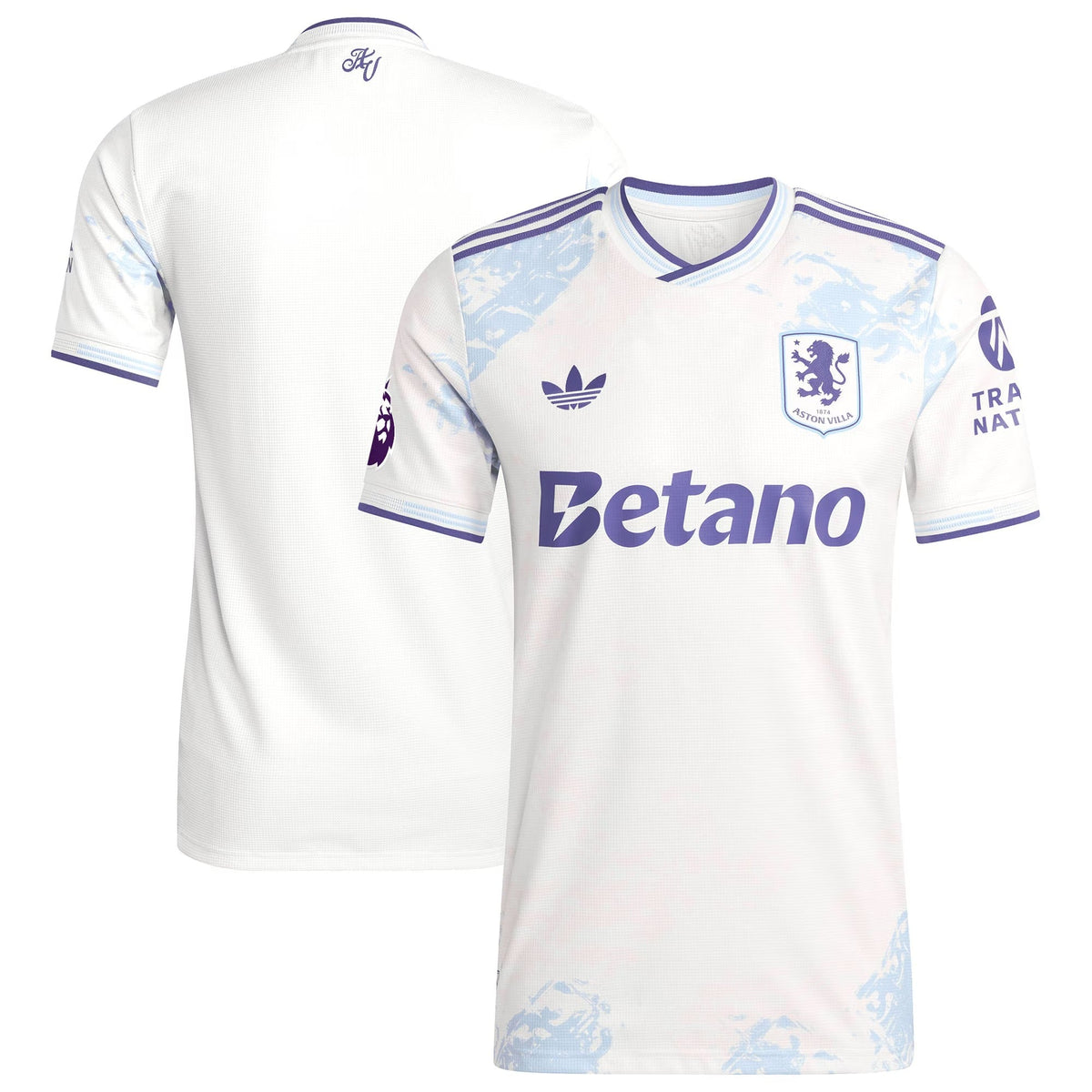 Aston Villa adidas 2025/26 Third Custom Jersey - White