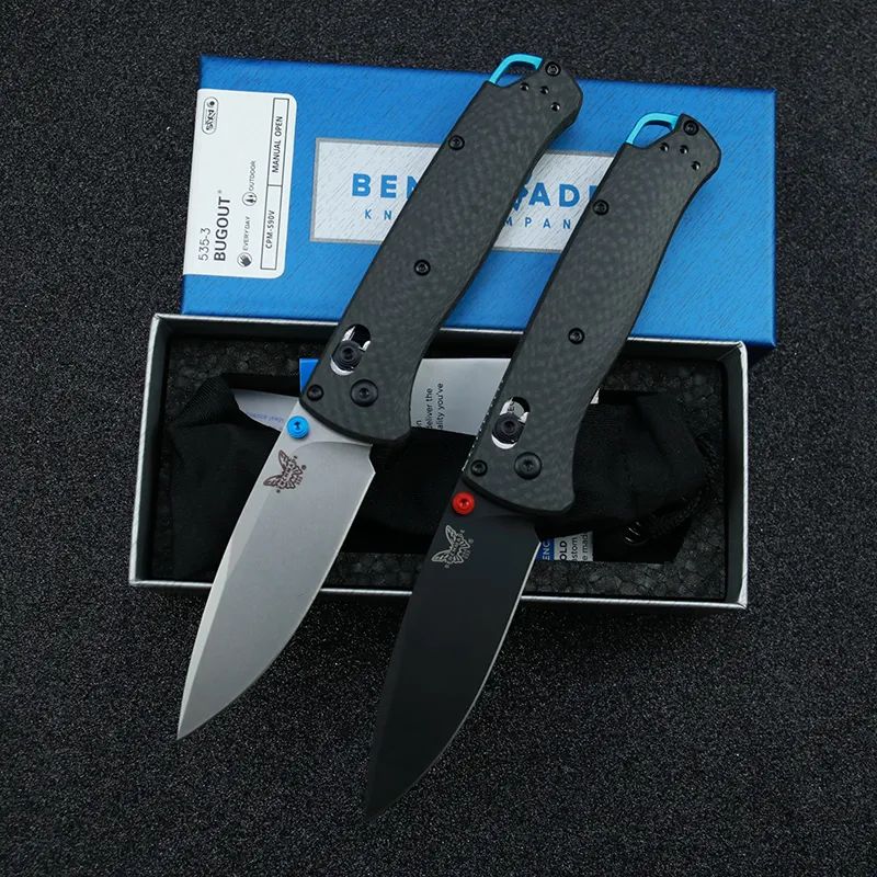 BENCHMADE BM 5353 Bugout Hunting Pocket Knife Black