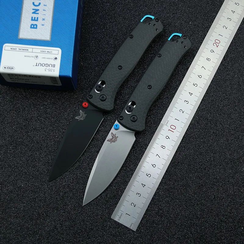 BENCHMADE BM 5353 Bugout Hunting Pocket Knife Black
