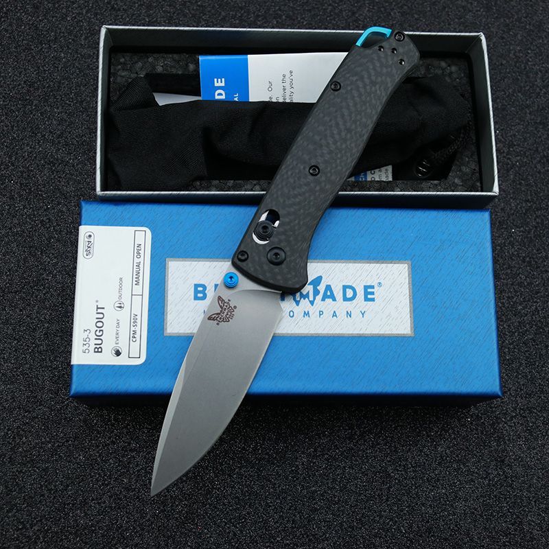 BENCHMADE BM 5353 Bugout Hunting Pocket Knife Black