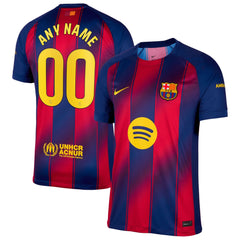 Barcelona 2025/26 Home Custom Jersey - Navy