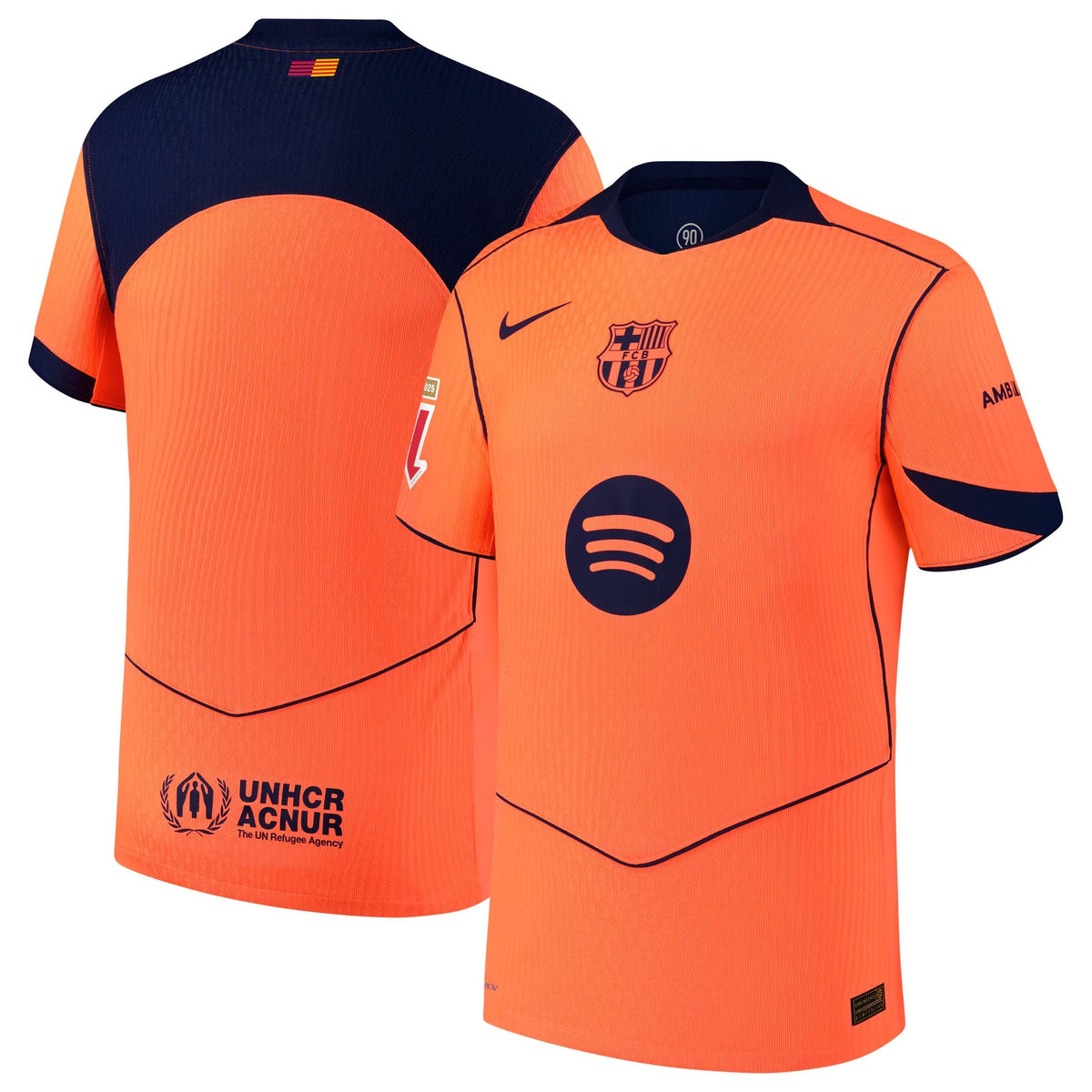 Barcelona Nike 2025/26 Third Jersey with Patch - Orange