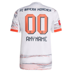 Bayern Munich adidas 2025/26 Away Custom Jersey - White