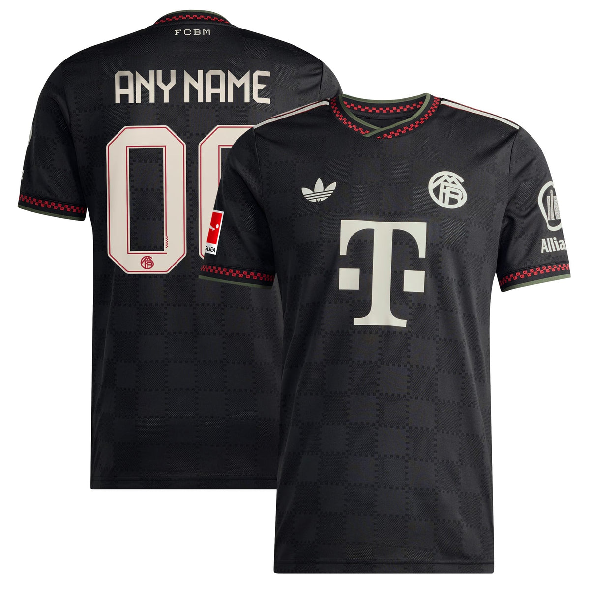 Bayern Munich adidas 2025/26 Third Custom Jersey - Black