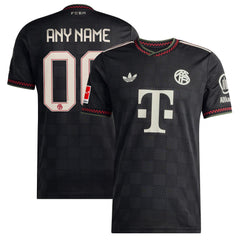 Bayern Munich adidas 2025/26 Third Custom Jersey - Black