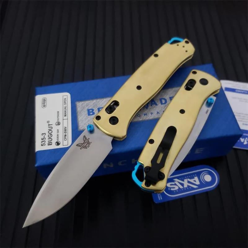 Benchmade Golden 535 Bugout Knife For Hunting