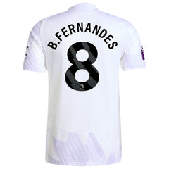 Bruno Fernandes Manchester United adidas 2025/26 Away Player Jersey - White