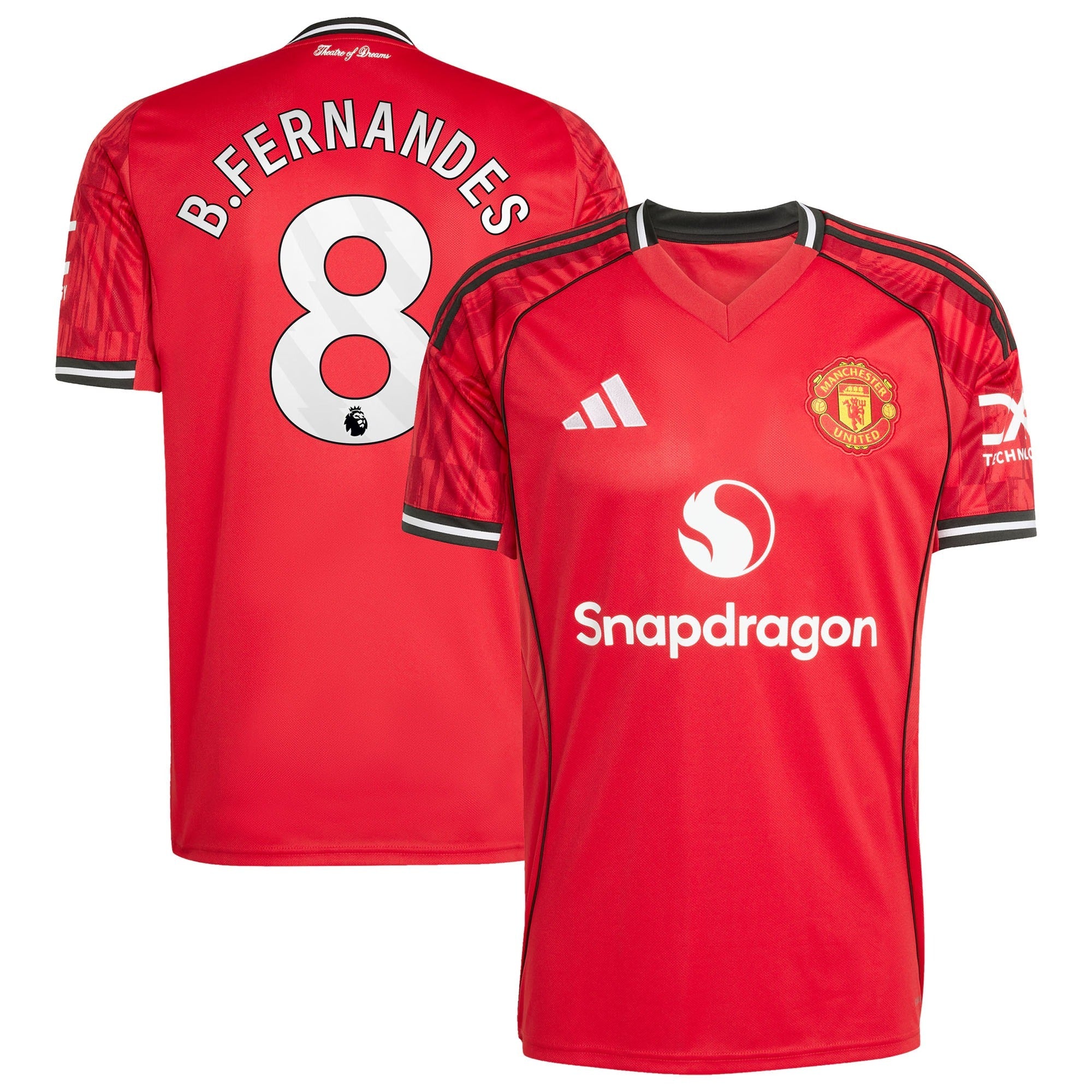 Bruno Fernandes Manchester United adidas Home 2025/26 Player Jersey - Red