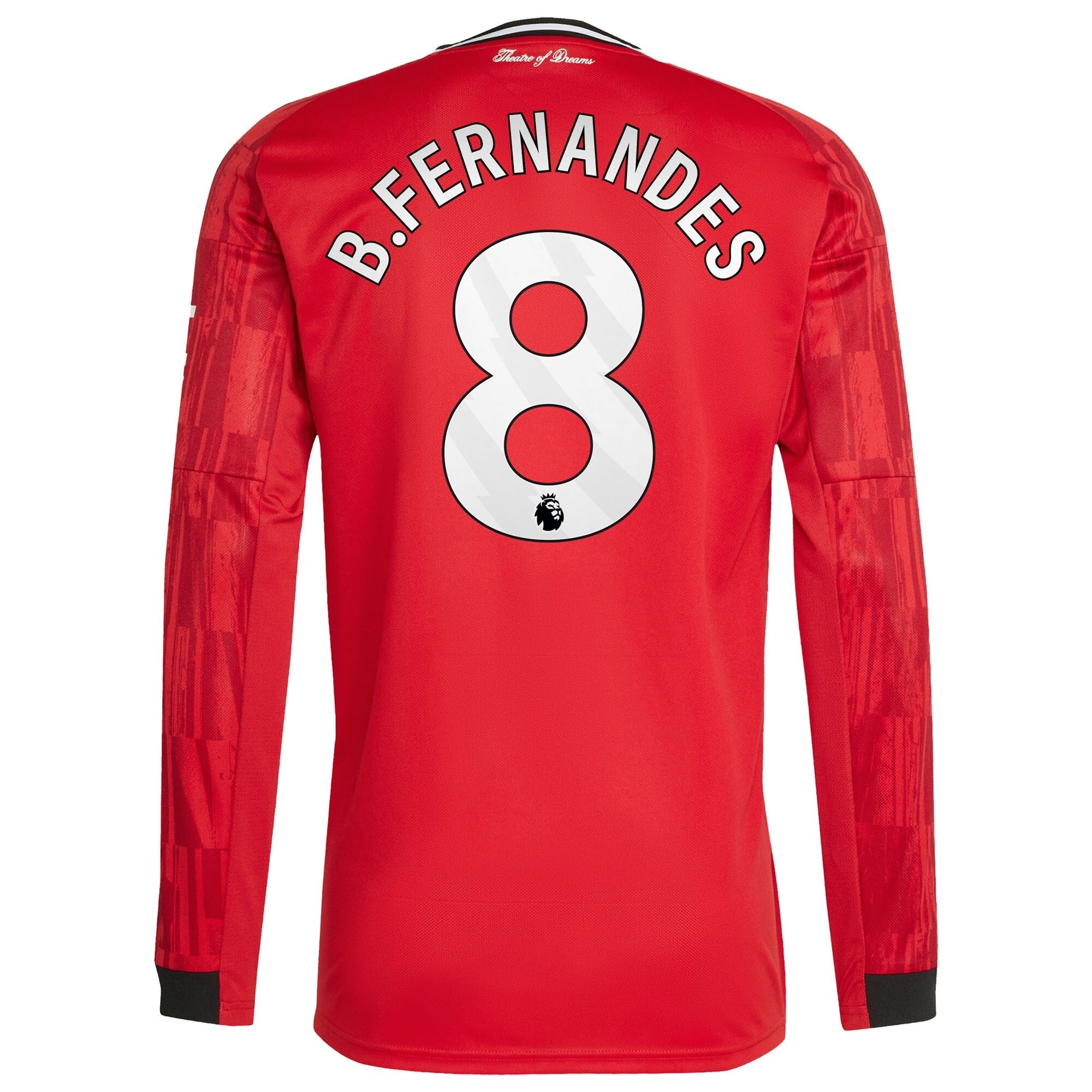 Bruno Fernandes Manchester United adidas Home 2025/26 Player Long Sleeve Jersey - Red