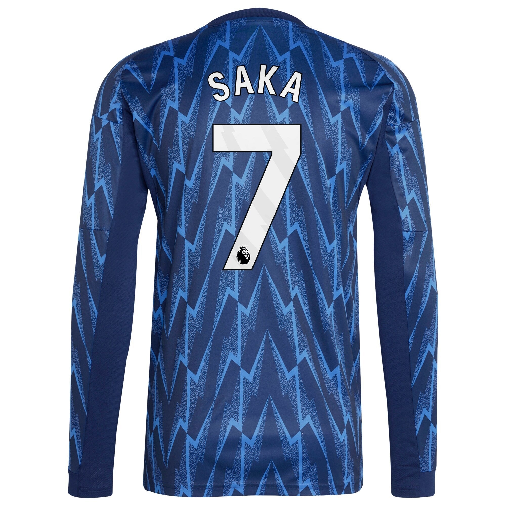 Bukayo Saka Arsenal adidas 2025/26 Away Long Sleeve Player Jersey - Blue