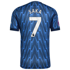 Bukayo Saka Arsenal adidas 2025/26 Away Player Jersey - Blue