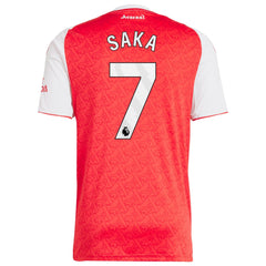 Bukayo Saka Arsenal adidas 2025/26 Home Player Jersey - Red