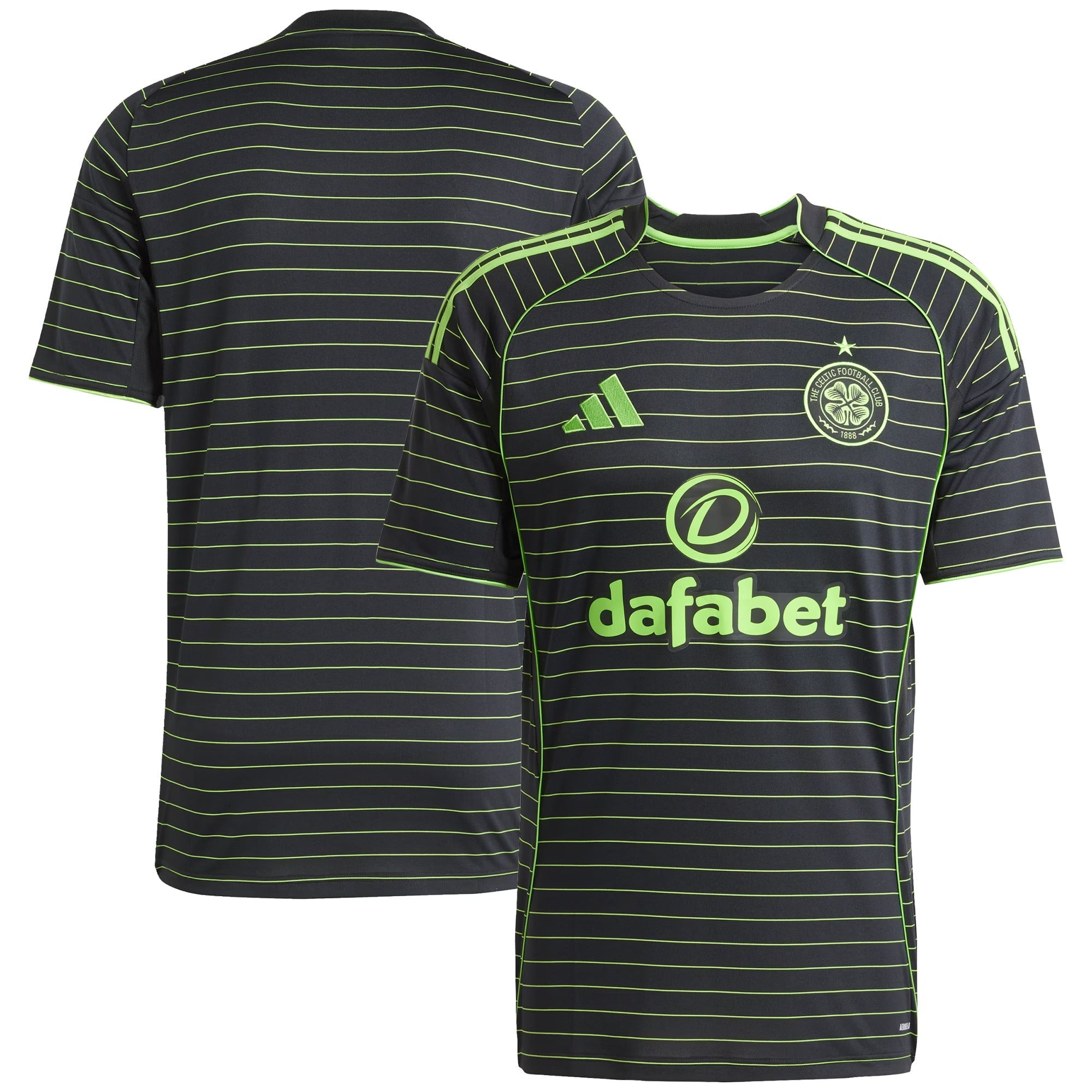 Celtic adidas 2025/26 Away Custom Jersey - Black