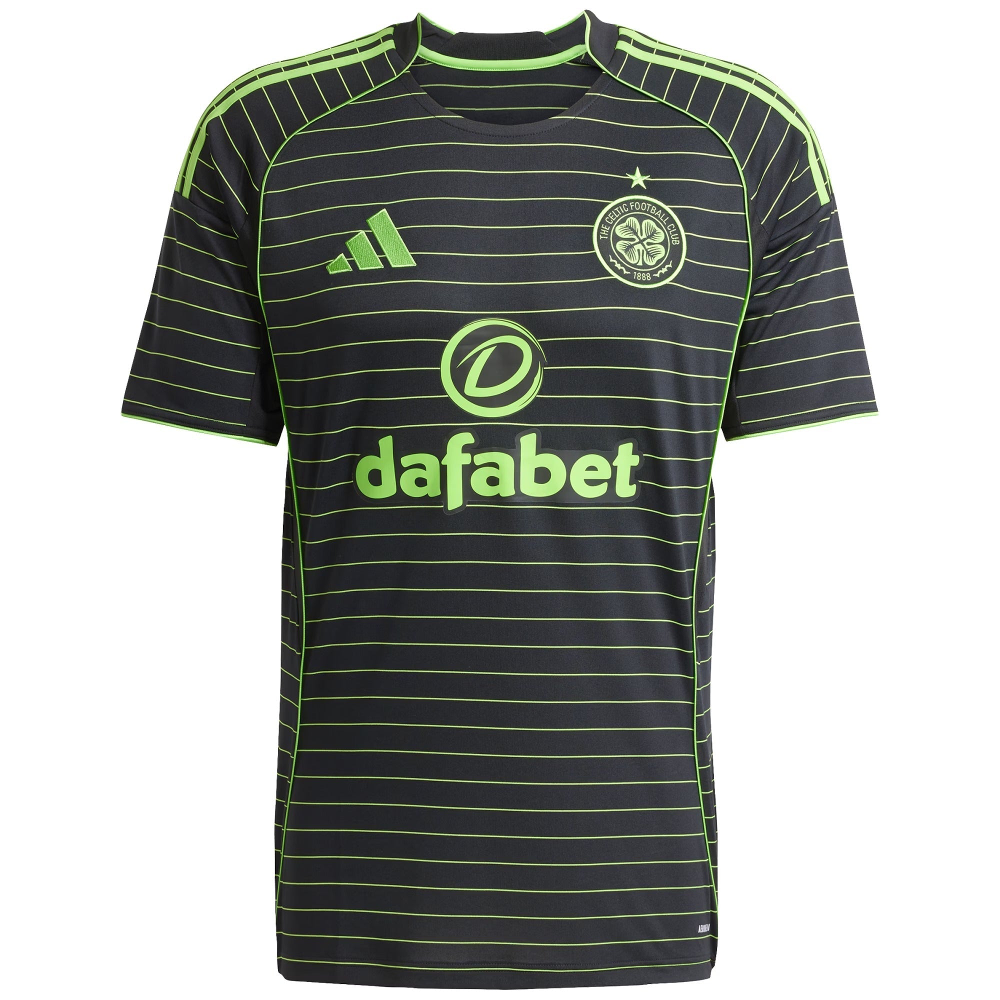 Celtic adidas 2025/26 Away Custom Jersey - Black