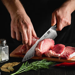 Chef Knife Damascus Steel High Carbon for cooking