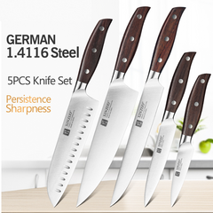 Chef Knife Germany 1.4116 Stainless Steel 5PCS For Kitchen