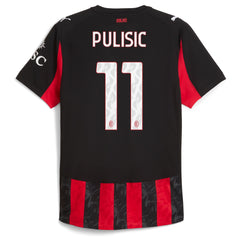 Christian Pulisic AC Milan Puma 2025/26 Home Player Jersey - Red