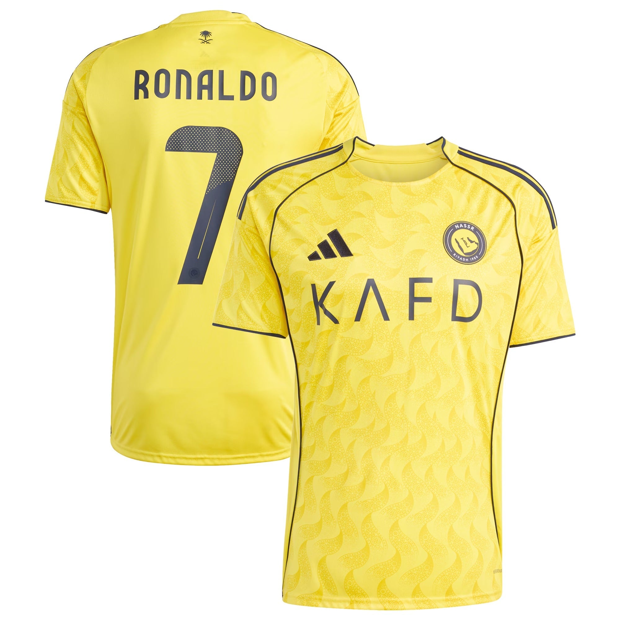Cristiano Ronaldo 7# Al-Nassr FC adidas 2025/26 Home Player Jersey – Yellow