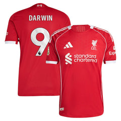 Darwin Núñez Liverpool 2025/26 Home Jersey - Red