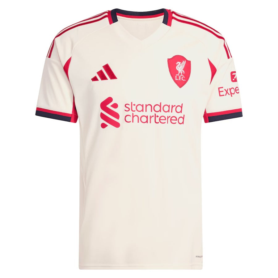 Darwin Núñez Liverpool adidas 2025/26 Away Player Jersey - White