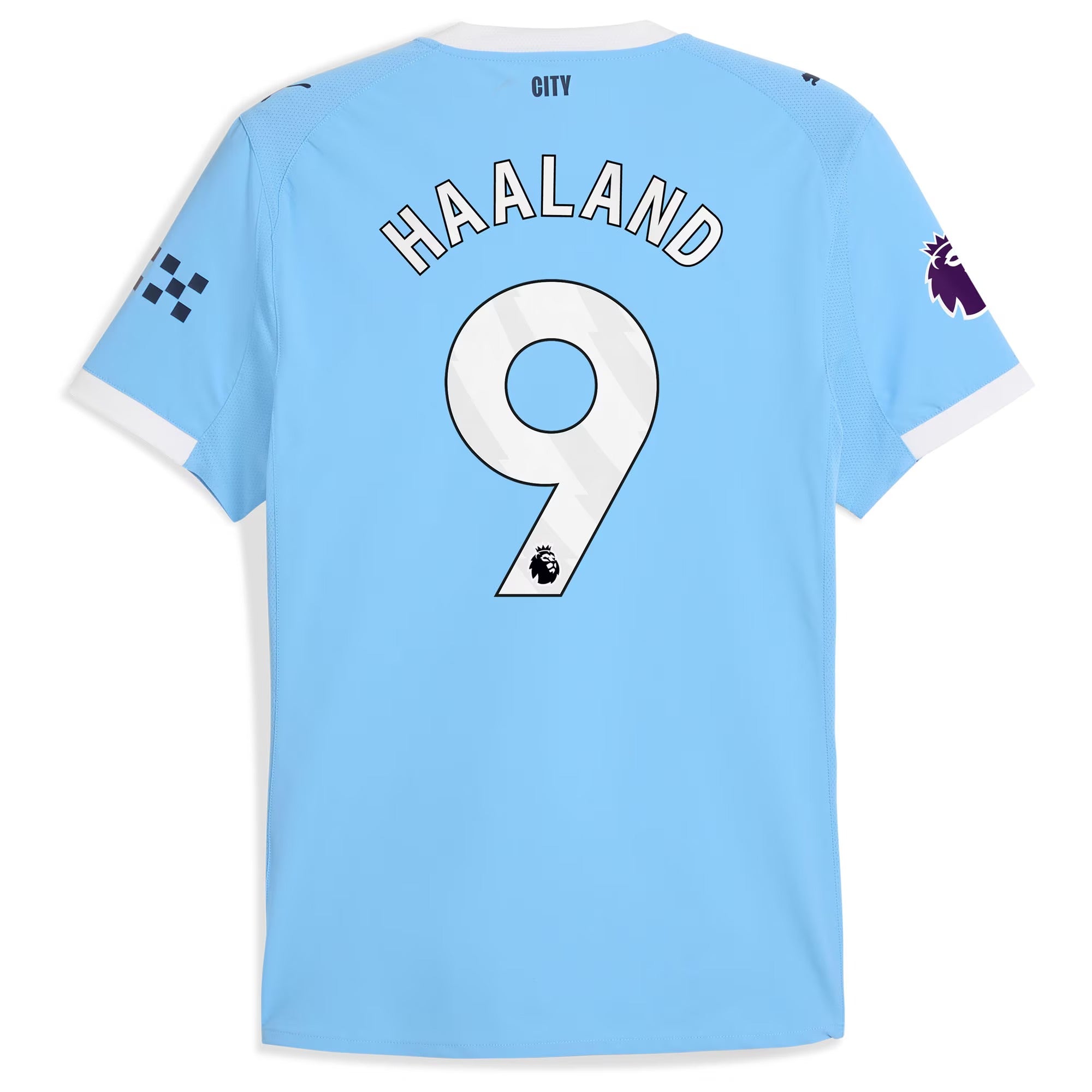 Erling Haaland Manchester City Puma 2025/26 Home Player Jersey - Sky Blue