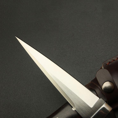 Fixed blade knife aus10a 60hrc satin blade For Hunting