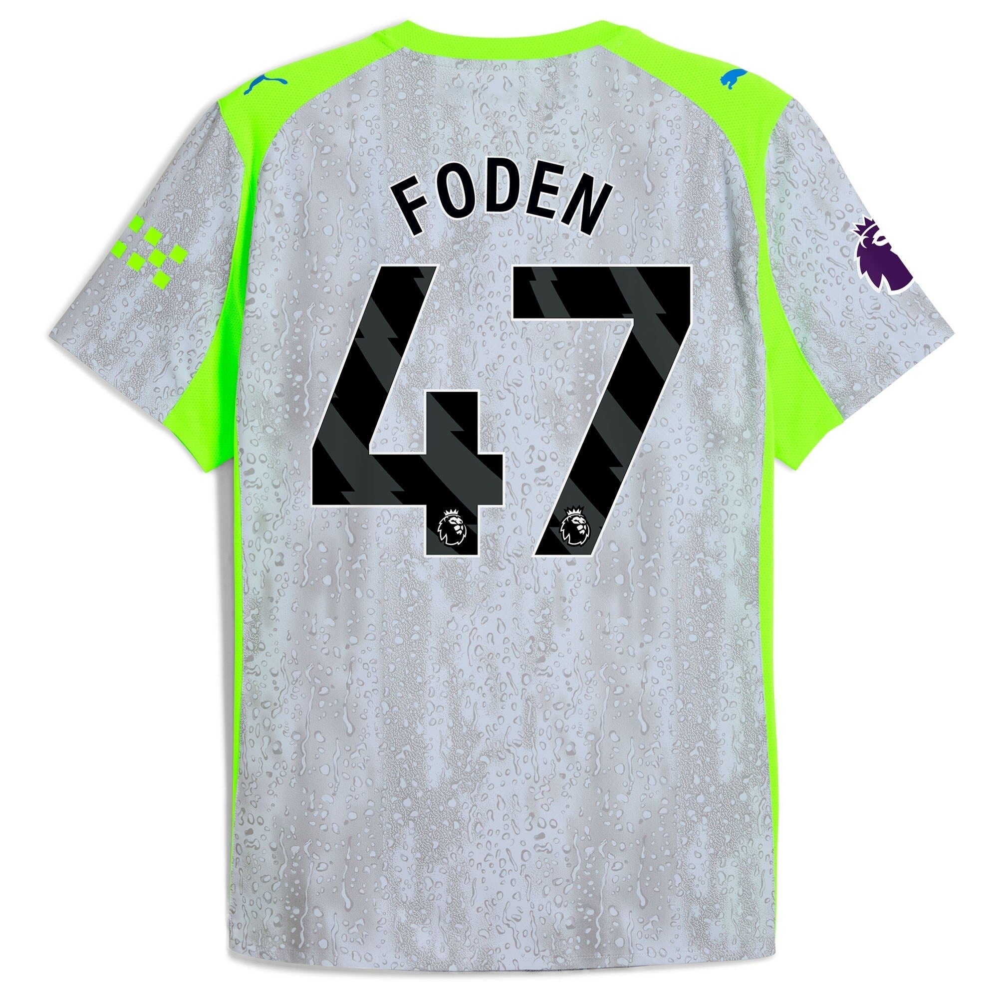 Foden 47 Manchester City Puma 2025/26 Third Jersey - Green/Neon Green