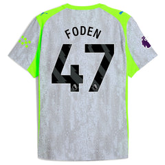 Foden 47 Manchester City Puma 2025/26 Third Jersey - Green/Neon Green