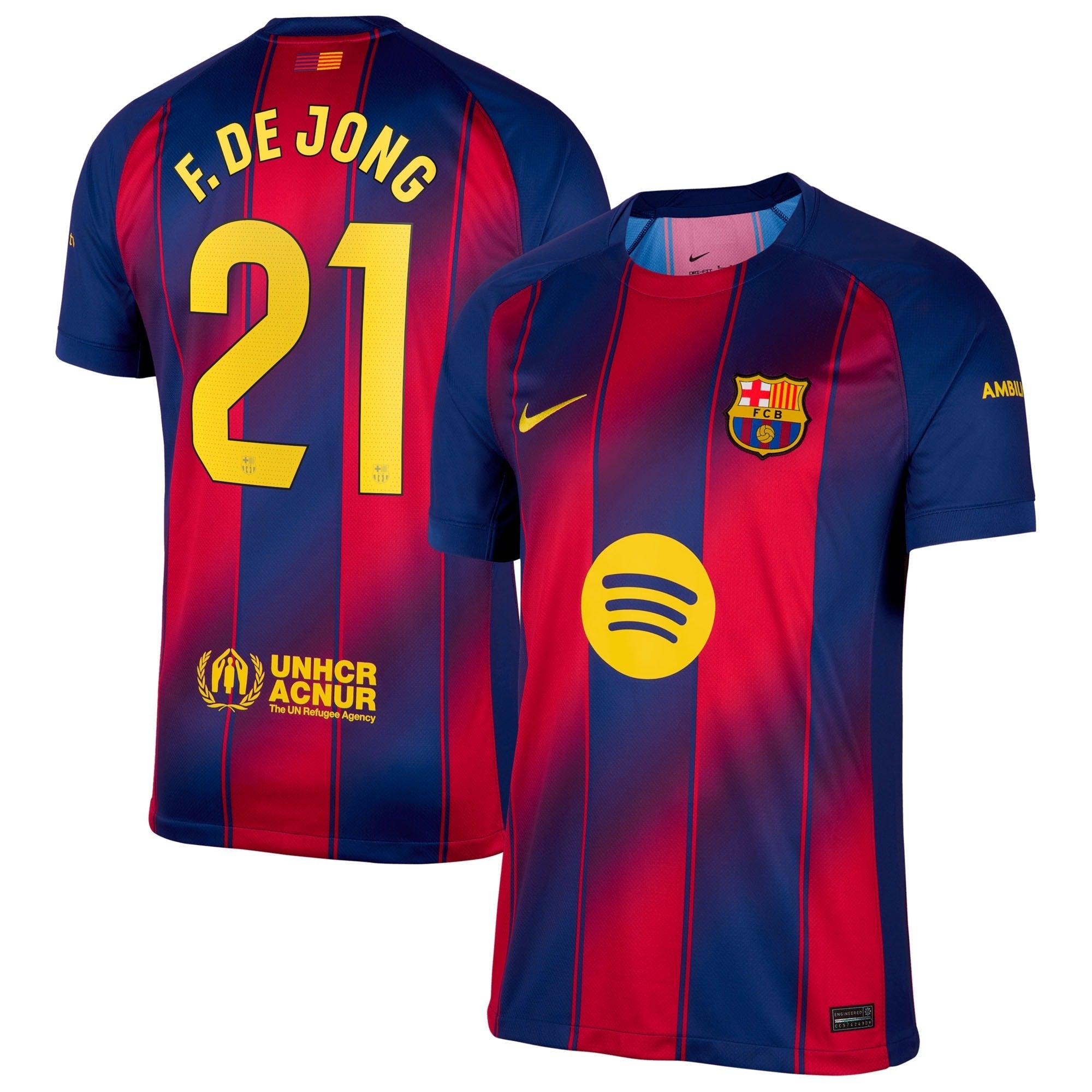 Frenkie de Jong Barcelona Nike 2025/26 Home Jersey - Navy