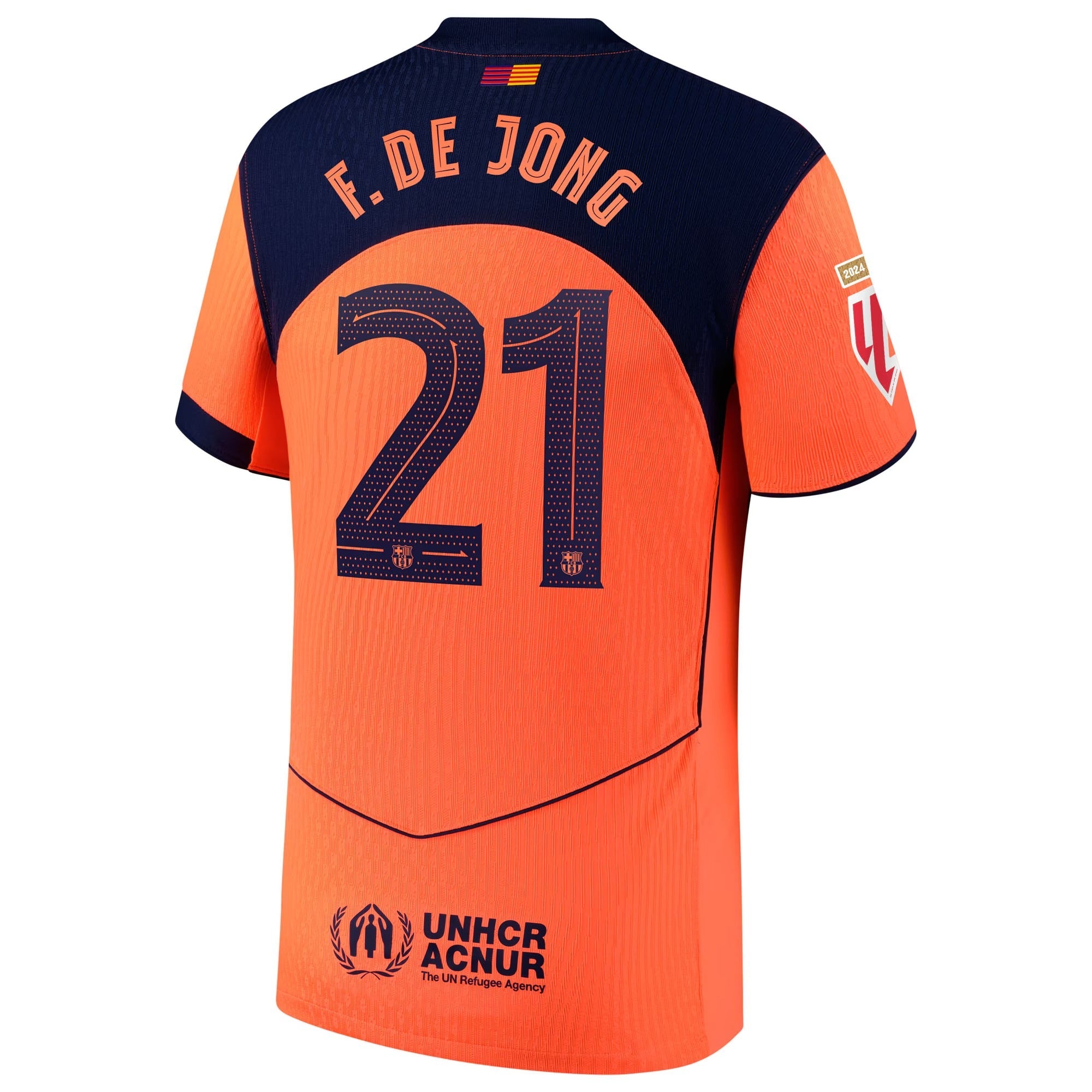 Frenkie de Jong Barcelona Nike 2025/26 Third Player Jersey - Orange