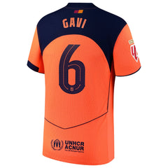 Gavi Barcelona Nike 2025/26 Third Player Jersey - Orange