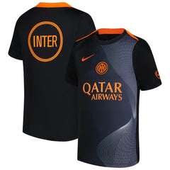 Inter Milan Nike 2025/26 Third Academy Pro Pre-Match Performance Top - Black