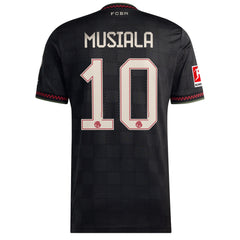 Jamal Musiala Bayern Munich adidas 2025/26 Third Player Jersey - Black