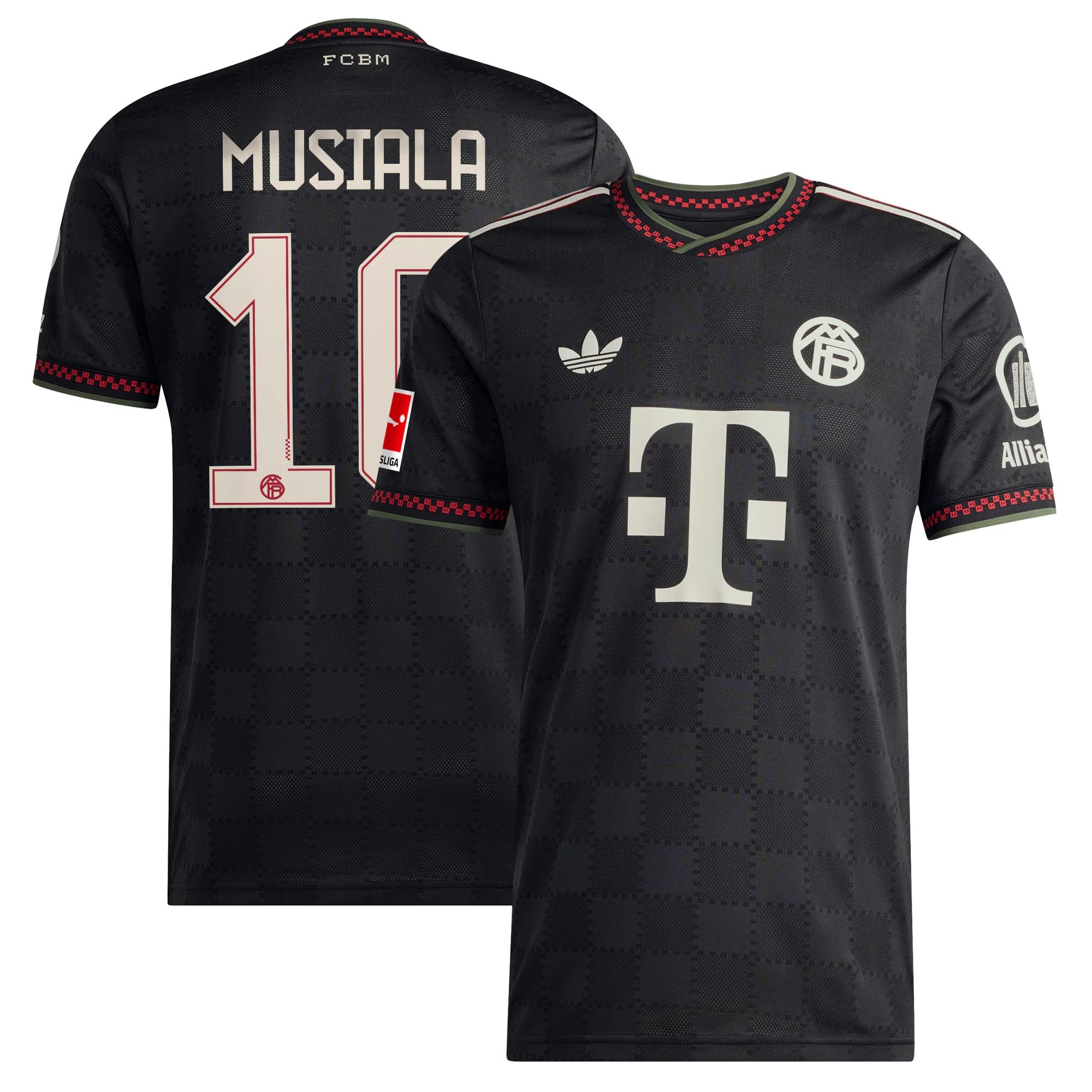 Jamal Musiala Bayern Munich adidas 2025/26 Third Player Jersey - Black