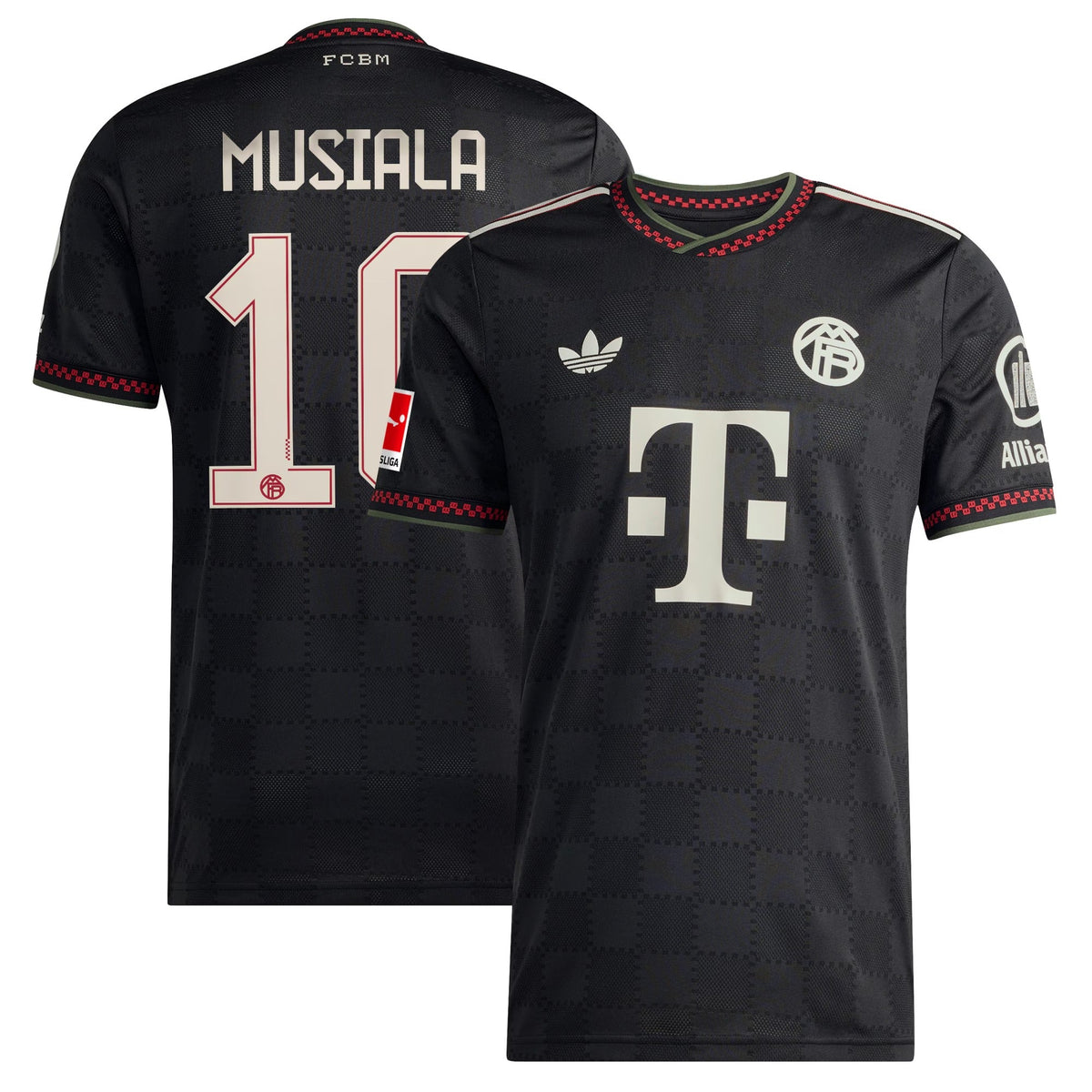 Jamal Musiala Bayern Munich adidas 2025/26 Third Player Jersey - Black