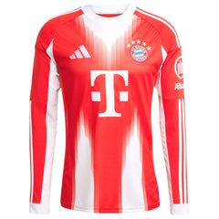Jamal Musiala Bayern Munich adidas Home 2025/26 Long Sleeve Player Jersey - Red