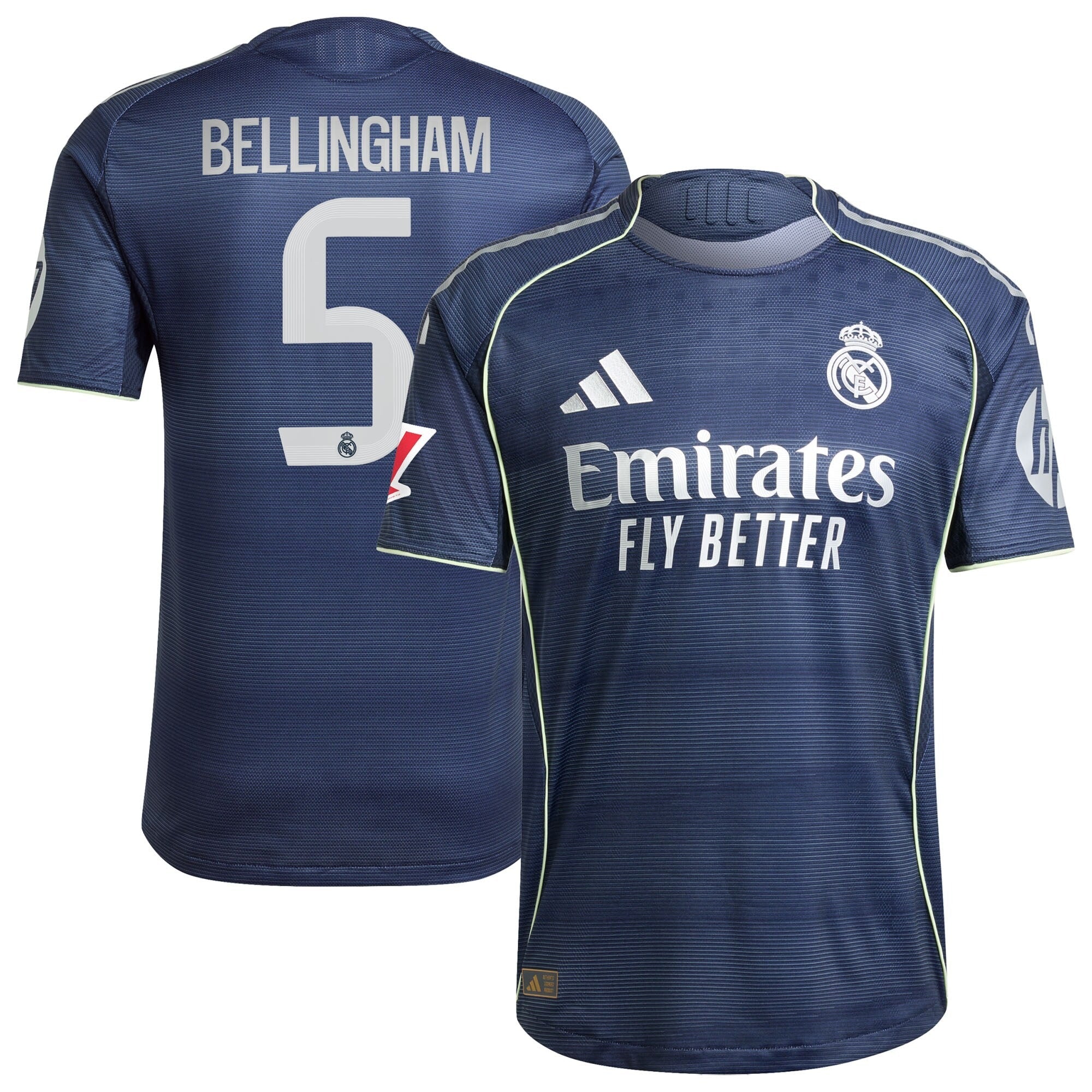 Jude Bellingham Real Madrid adidas 2025/26 Away Player Jersey - Blue