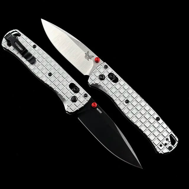 knivescollection™ bm535 folding utility knife – aluminum handle, m390 steel blade