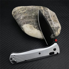 knivescollection™ bm535bk-4 bugout folding utility knife – m390 blade, aluminum handle