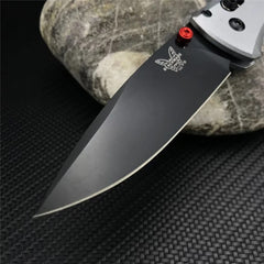 knivescollection™ bm535bk-4 bugout folding utility knife – m390 blade, aluminum handle